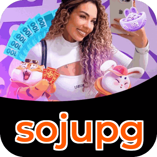 Plataforma sojupg mostrando interface moderna, jogos certificados e recursos de segurança licenciados